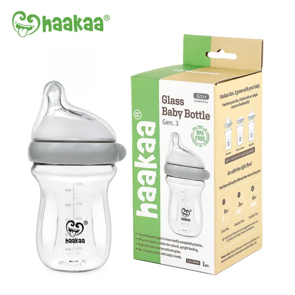 Haakaa Glazen Fles Gen 3 160ml