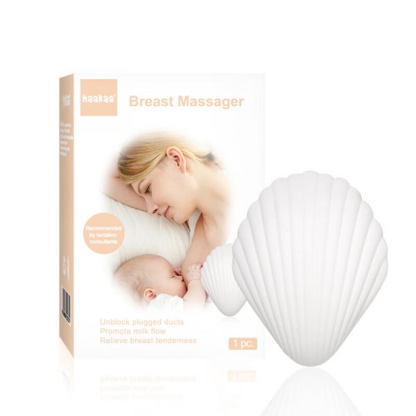 Haakaa borstmassage schelp